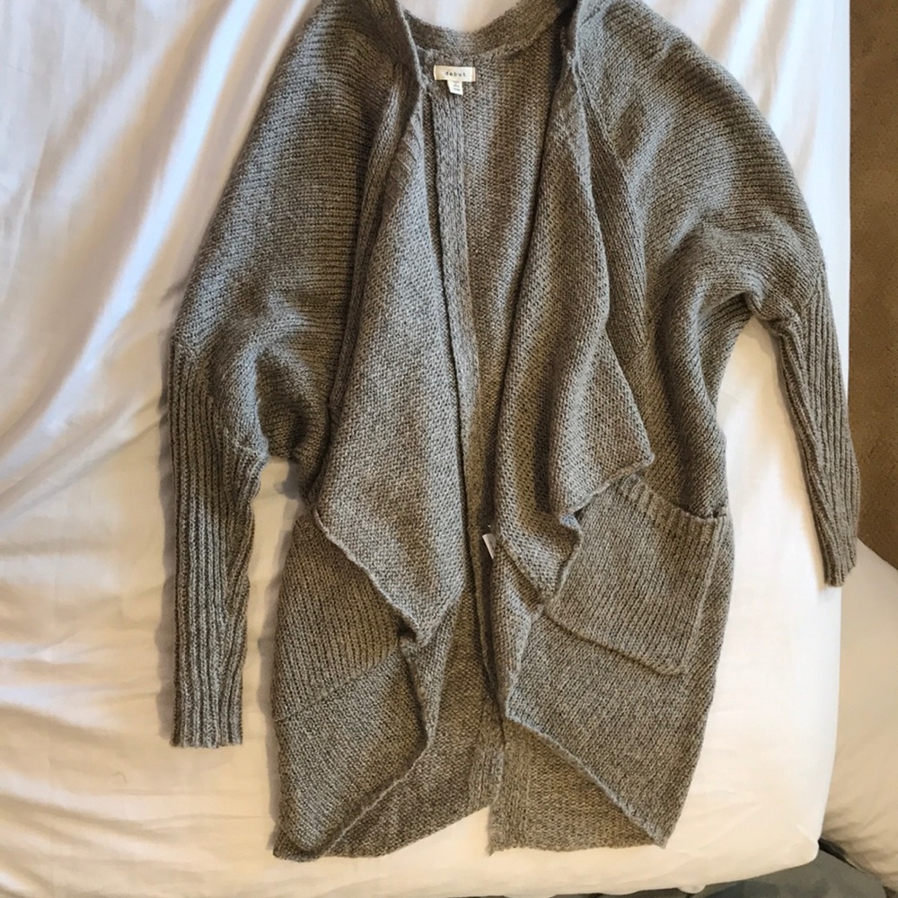 Long comfy brown cardigan!